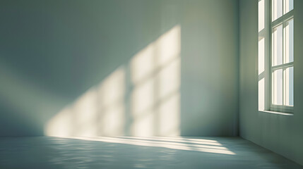 Obraz premium empty room with window shadow : Generative AI