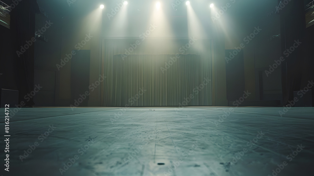 Poster empty theater stage : generative ai