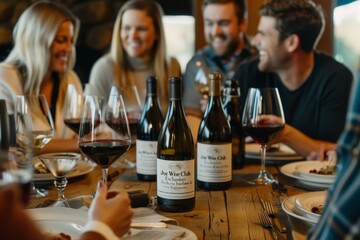 Elevated Wine Club Experience with Members Delighting in Exclusive Selections