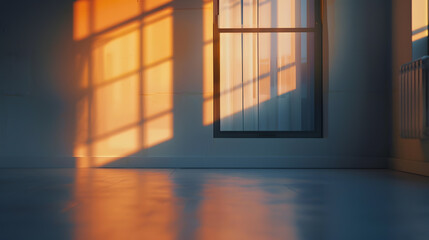 Single shot photo of a room with window : Generative AI