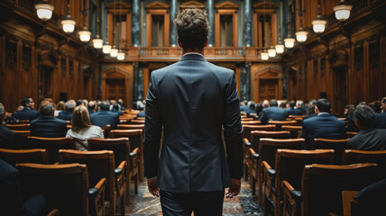 Obraz premium The Miraculous Strategy CEOs Overlook: Actually Participating in Hiring, absurd, satirical,generative ai