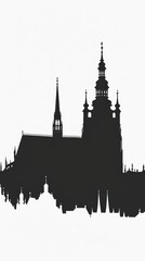 Fototapeta premium Artistic illustration of Prague city. Czech Republic in Europe.