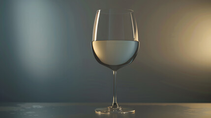 empty wine glass : Generative AI
