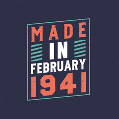 Made in February 1941. Birthday celebration for those born in February 1941