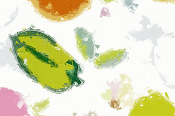 Oil paintings and various flowers, chrysanthemums, monkeys, tigers, landscapes, fruits, lotus leaves, lotus flowers, and beautiful ponds