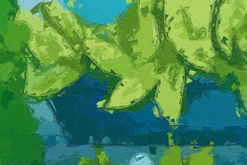 Oil paintings and various flowers, chrysanthemums, monkeys, tigers, landscapes, fruits, lotus leaves, lotus flowers, and beautiful ponds