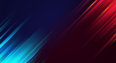 Red And Blue VS Speedline Background. Versus Concept. 