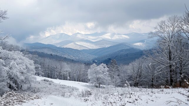 Blue Ridge Mountains Winter