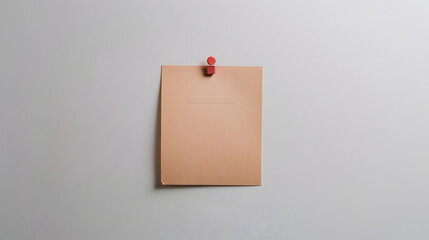 memo board with empty note  on white background : Generative AI