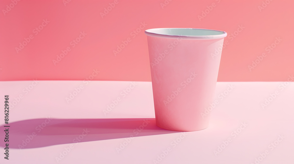 Aufkleber recycled paper cup use as background on recycling theme : generative ai