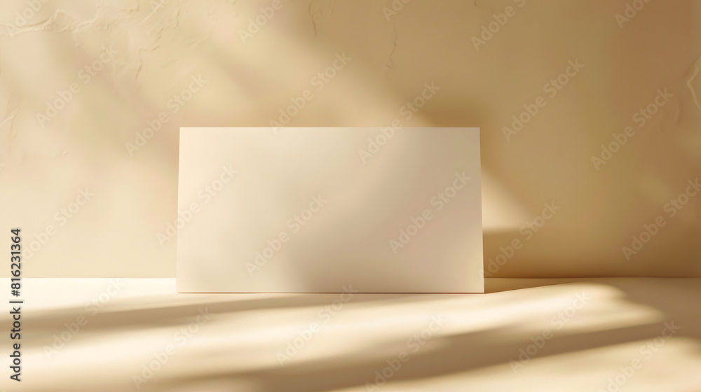 Aufkleber elegant classic minimalist business branding template blank paper card with mock up copy space on a 