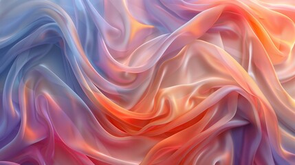 Obraz premium beautiful and delicate rainbow colored curtain background 