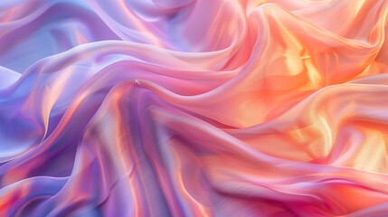 Obraz premium beautiful and delicate rainbow colored curtain background 