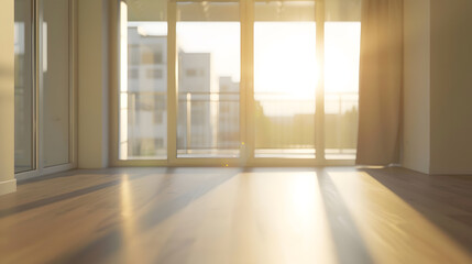 Fototapeta premium Rent of modern housing sale of new apartment modern renovation empty space : Generative AI