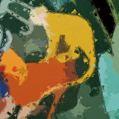 Oil paintings and various flowers, chrysanthemums, monkeys, tigers, scenery, birds, lotus leaves, lotus flowers, ponds, butterflies, beautiful scenery