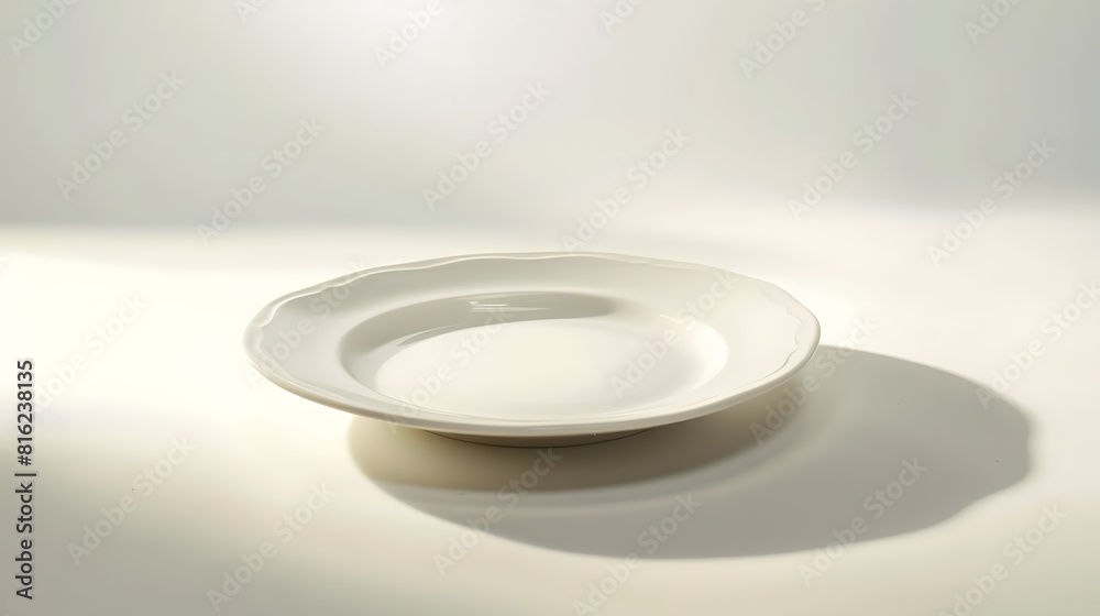 Poster plate isolated on white background : generative ai