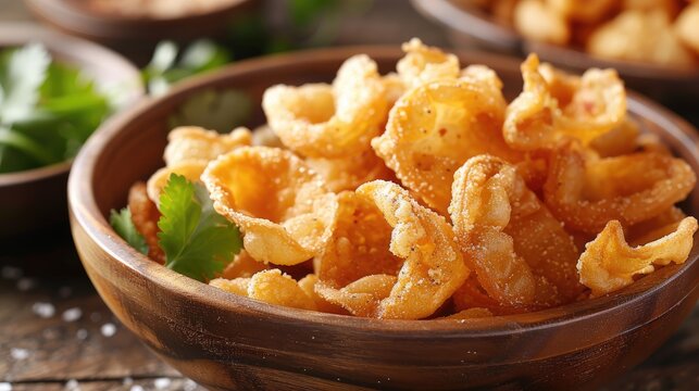 Pork Rinds are fried pork skin also known as chicharon or chicharrones