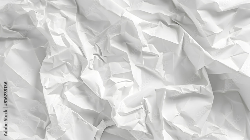 Aufkleber white paper crease texture for background : generative ai
