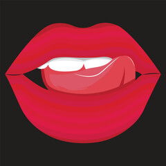 Lips vector t-shirt design