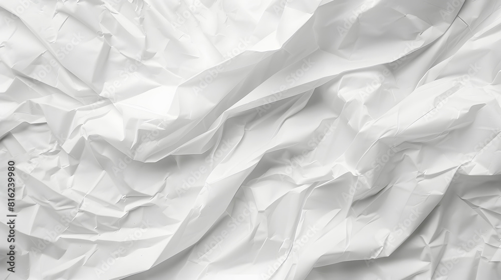 Poster white paper crease texture for background : generative ai