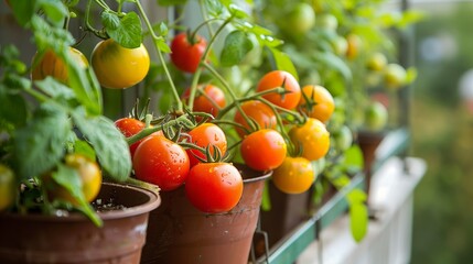 tomatoes in the greenhouse
