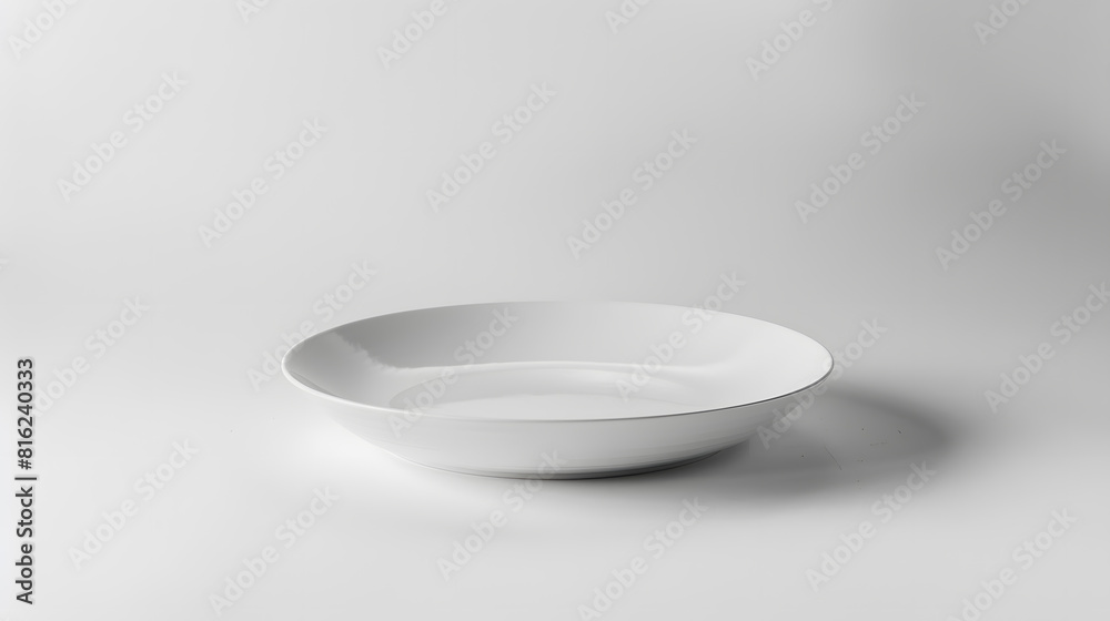 Poster plate on white background : generative ai
