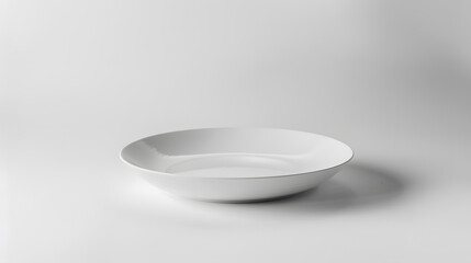 plate on white background : Generative AI