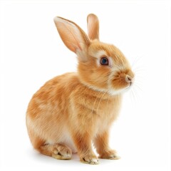 Obraz premium Image of rabbit isolated on white background.