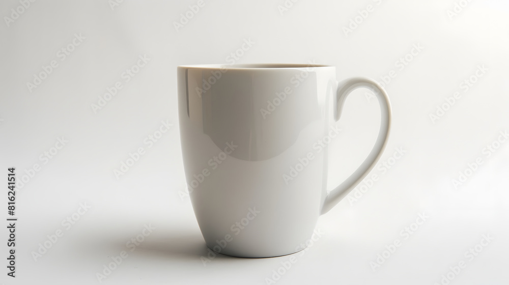 Poster empty mug isolated on white background : generative ai