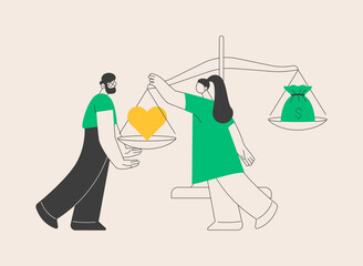 Public morality abstract concept vector illustration.
