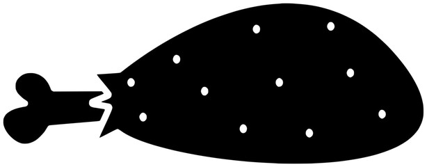 food illustration chicken silhouette fast logo meal icon rotisserie outline rice meat plate spicy junk fried lunch restaurant dinner shape eat crispy cooked for vector graphic background