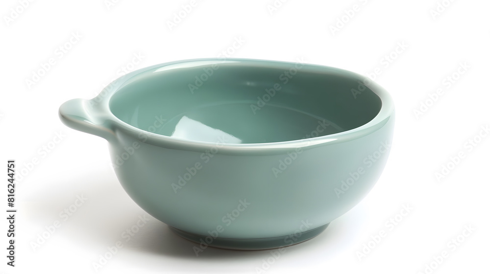 Aufkleber Empty small bowl with handle isolated on white background : Generative AI