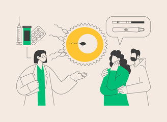 Assisted reproductive technology abstract concept vector illustration.