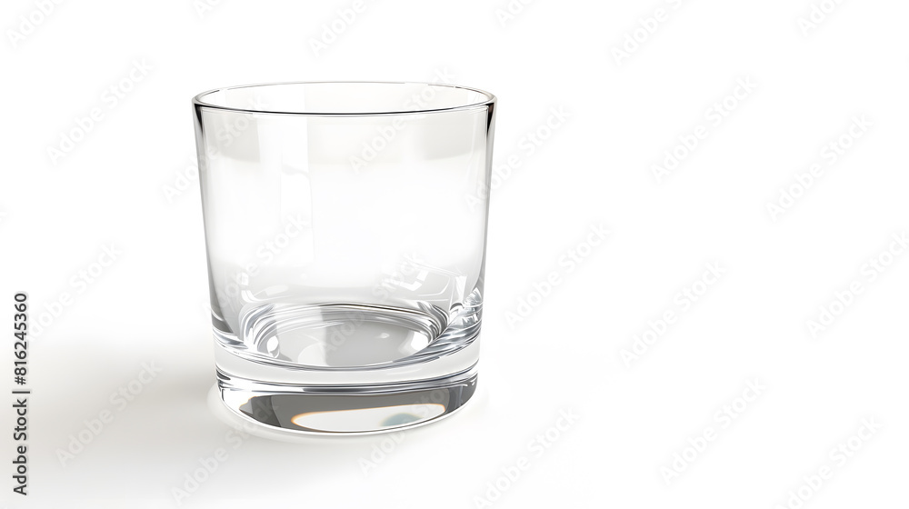 Leinwandbilder empty drinking highball glass isolated on white background with clipping path : generative ai