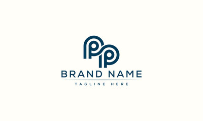 Logo design letter PP . Elegant modern. Vector template.