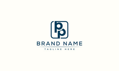 Logo design letter PP . Elegant modern. Vector template.