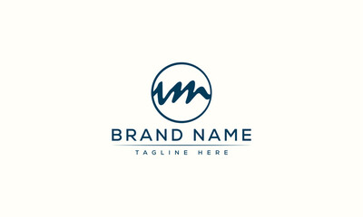 Logo design letter MV . Elegant modern. Vector template.