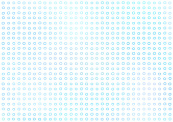 手描き　ドット　ニュアンス　青