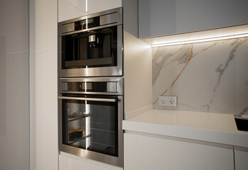 Built in coffee machine and kitchen appliance