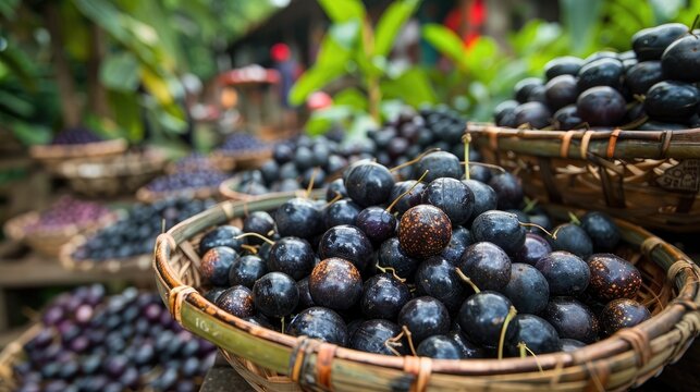 Organic Karanda Fruit Available for Sale at Plant Market A Nutrient Rich Source of Iron