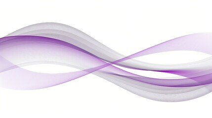 Elegant purple and white abstract wave design on a clean background