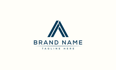 Logo design letter A . Elegant modern. Vector template.