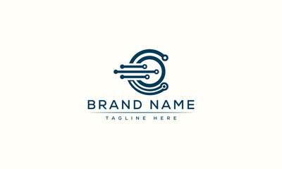 Logo design letter C . Elegant modern. Vector template.