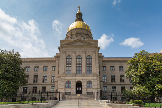 Atlanta Georgia State Capitol Building with Golden Dome 