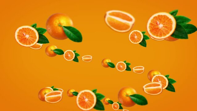 orange vortex video, orange juice background video
