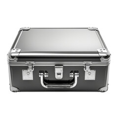 High-Quality Steel Briefcase Isolated on Transparent Background