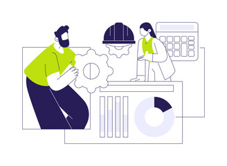 Tender negotiations abstract concept vector illustration.
