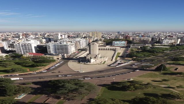 Monumento a la Bandera Argentina - rosario - dron - 9:16 - 4k - historia - reel - vertical - dia de la bandera - 20 de junio