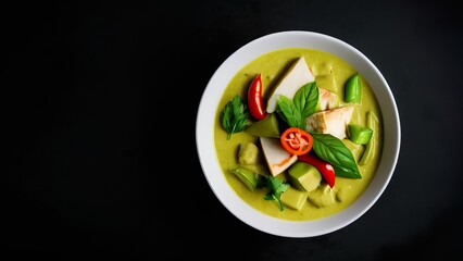 soup with cucumber and tomatoes