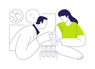 Skin conditions abstract concept vector illustration.